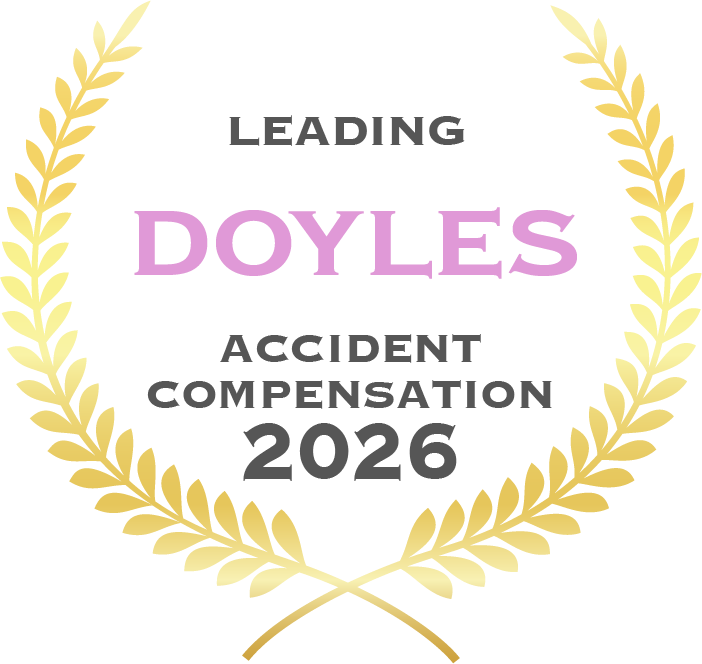 Doyles Guide 2026 Leading Accident Compensation award badge